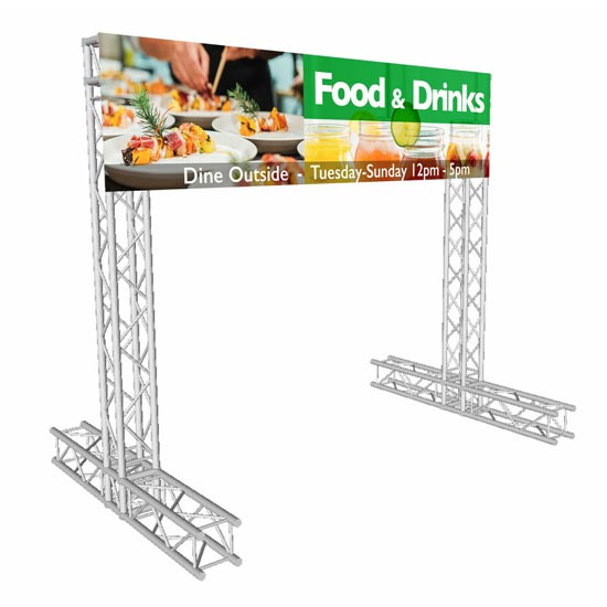 ProX KT-SQ8X8DISPLAY 8x8ft K-Truss Economy Truss Segment Outdoor Banner Display