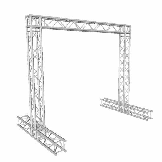 ProX KT-SQ8X8DISPLAY 8x8ft K-Truss Economy Truss Segment Outdoor Banner Display