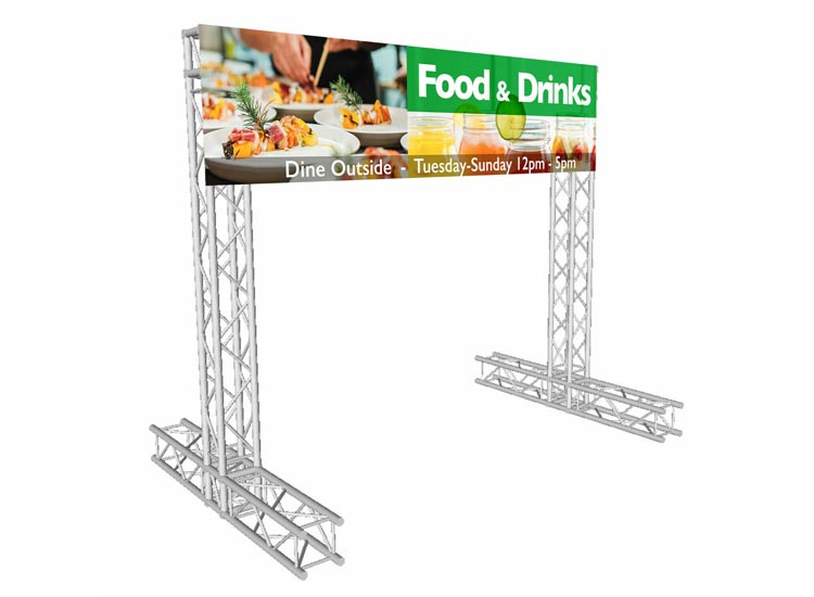 ProX KT-SQ8X8DISPLAY 8x8ft K-Truss Economy Truss Segment Outdoor Banner Display 