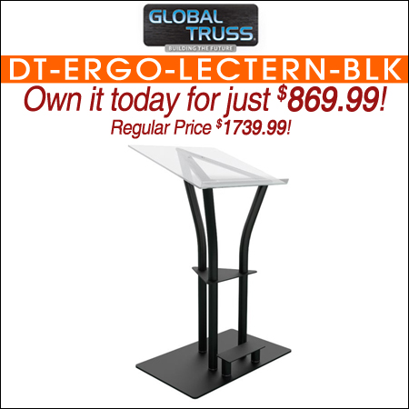 Global Truss DT-Ergo-Lectern-BLK