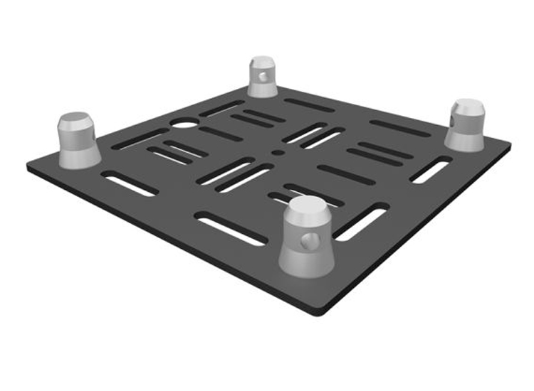 Global Truss GT-MH BASE-BLK Black Aluminum Base Plate 