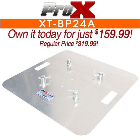 ProX XT-BP24A 24" Aluminum 6mm Truss Base Plat