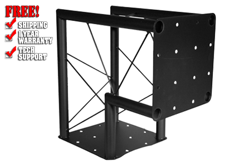 SQ12-90C 90 Degree Corner 12 inch Eliminatrix Black Square Truss