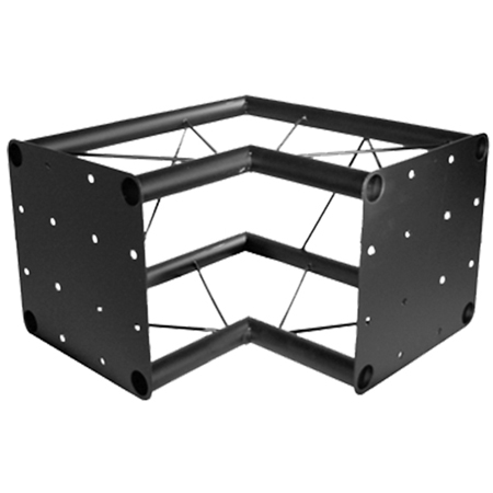 SQ12-90C 90 Degree Corner 12 inch Eliminatrix Black Square Truss