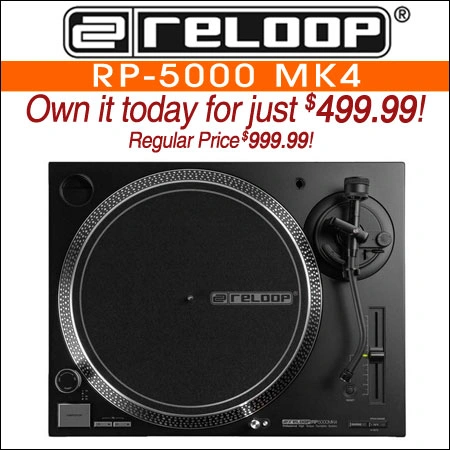 Reloop RP-5000 MK4 Professional Direct Drive DJ Turntable