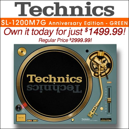 Technics SL1200M7G 55th Anniversary Limited Edition Turntable � Green