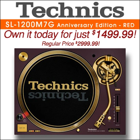 Technics SL1200M7G 55th Anniversary Limited Edition Turntable � Red
