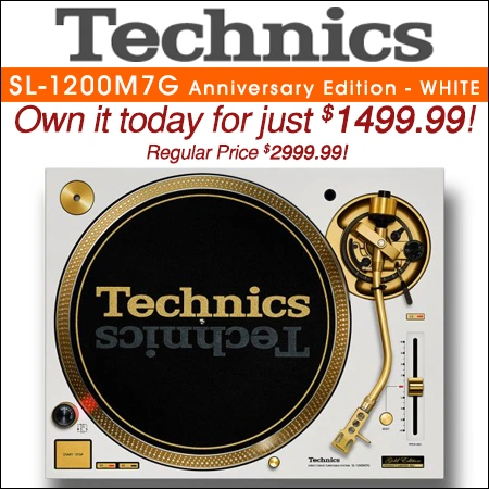 Technics SL1200M7G 55th Anniversary Limited Edition Turntable � White