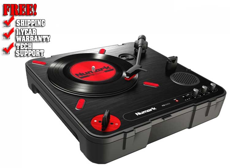 Numark PT01 Scratch Portable Turntable with USB and DJ Scratch Switch