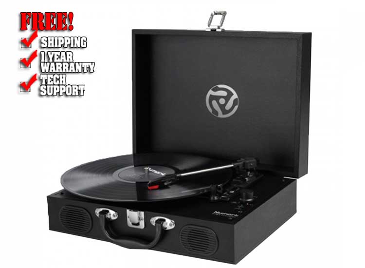 Numark PT01 Touring Classically-styled Suitcase Turntable