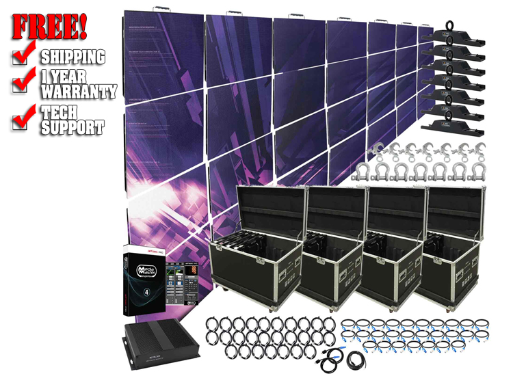 AV3 High Resolution 3.91mm LED Video Wall 7x4 Complete System Package