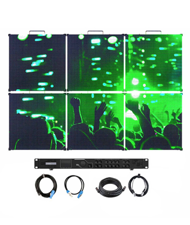 ADJ VS5 Vision Series RGB LED Video Wall 3x2 System Package