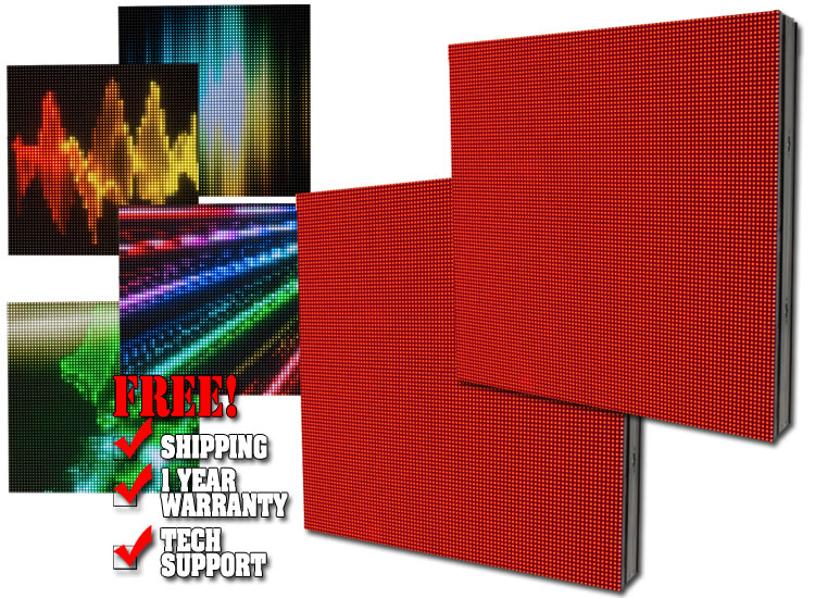 Chauvet PVP S7 LED Video Panel Two-Pack with Roadcase