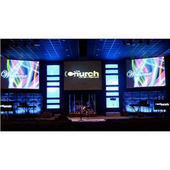 Eliminatrix Church Stage LED Screen Indoor LED video wall 13.1 ft X 9.84 ft/24 PANELS