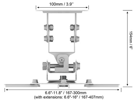 QualGear PRB-717-WHT Projector Mount