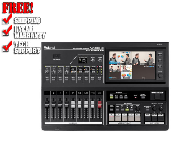 presse Ambient Kor Roland VR-50HD Multi-Format AV Mixer | DJ Video Gear | DJ Audio | Chicago  DJ Equipment